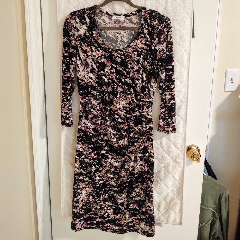 Calvin Klein 3/4 Sleeve Dress, Size 8